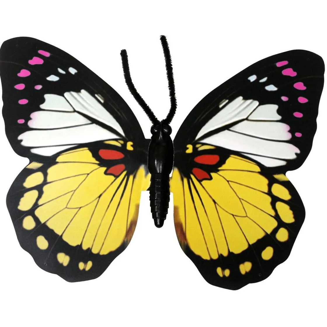 DecoWoerner Decoración De Animales|Decoración De Primavera>2 Mariposas Deco Amarillas 50 Cm