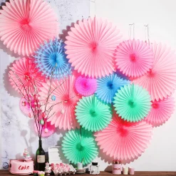 DecoWoerner Decoración Temática>Abanicos Decorativos Sorbete Ø 44 Cm