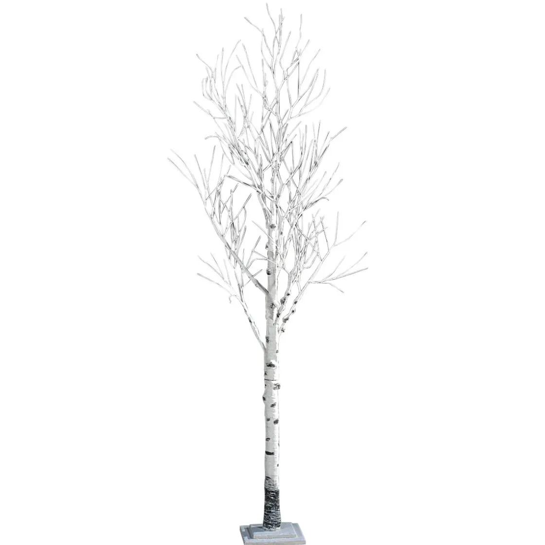 DecoWoerner Decoración De Invierno|Árboles Artificiales>Abedul Artificial, 200 Cm