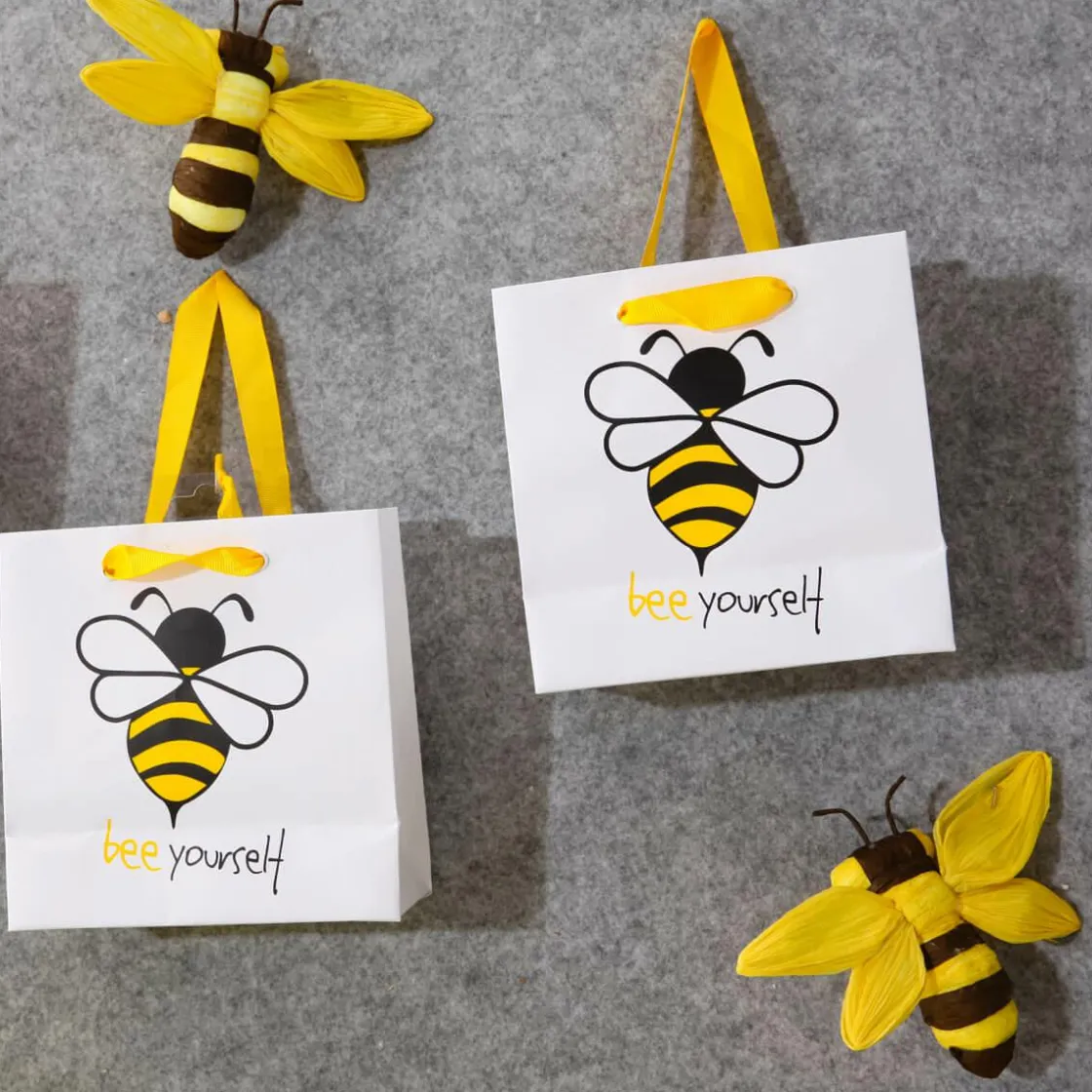 DecoWoerner Decoración De Animales|Decoración De Primavera>Abejas Decorativas 10-14 Cm, 5 Piezas