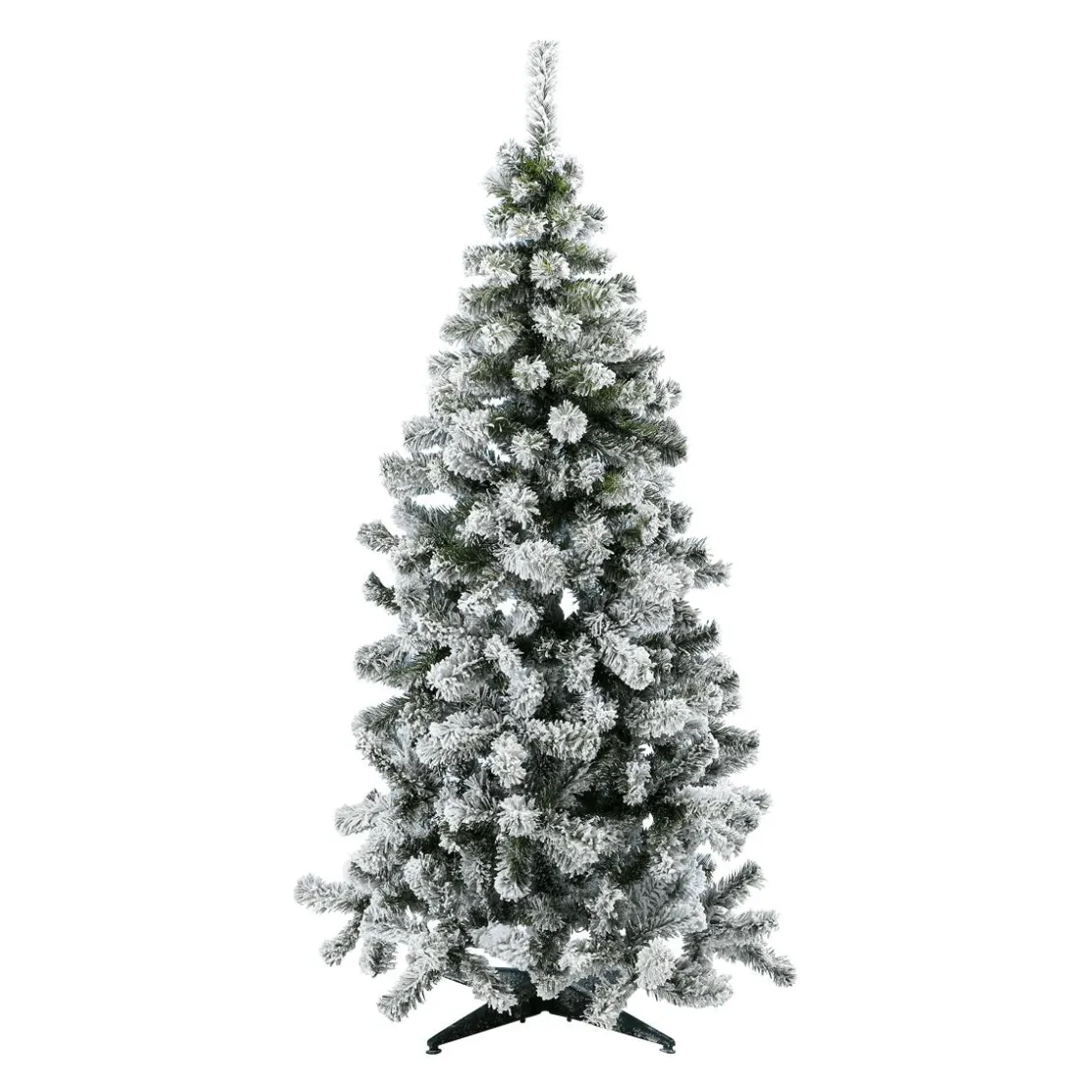 DecoWoerner Árboles De Navidad Artificiales>Abeto Artificial Estrecho Nevado De 180 Cm