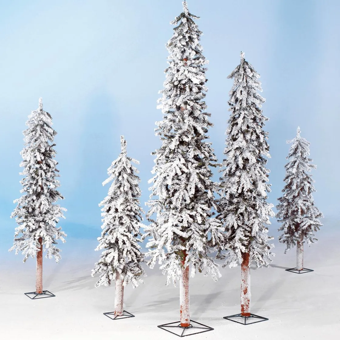 DecoWoerner Árboles De Mesa Y Ramas De Abeto|Árboles De Navidad Artificiales>Abeto Artificial Nevado Con LED 60 Cm