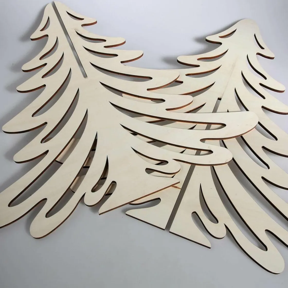 DecoWoerner Figuras De Navidad>Abeto De Madera, 83 Cm De Altura