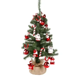 DecoWoerner Árboles De Mesa Y Ramas De Abeto>Abeto Decorativo De 75 Cm Con Figuras