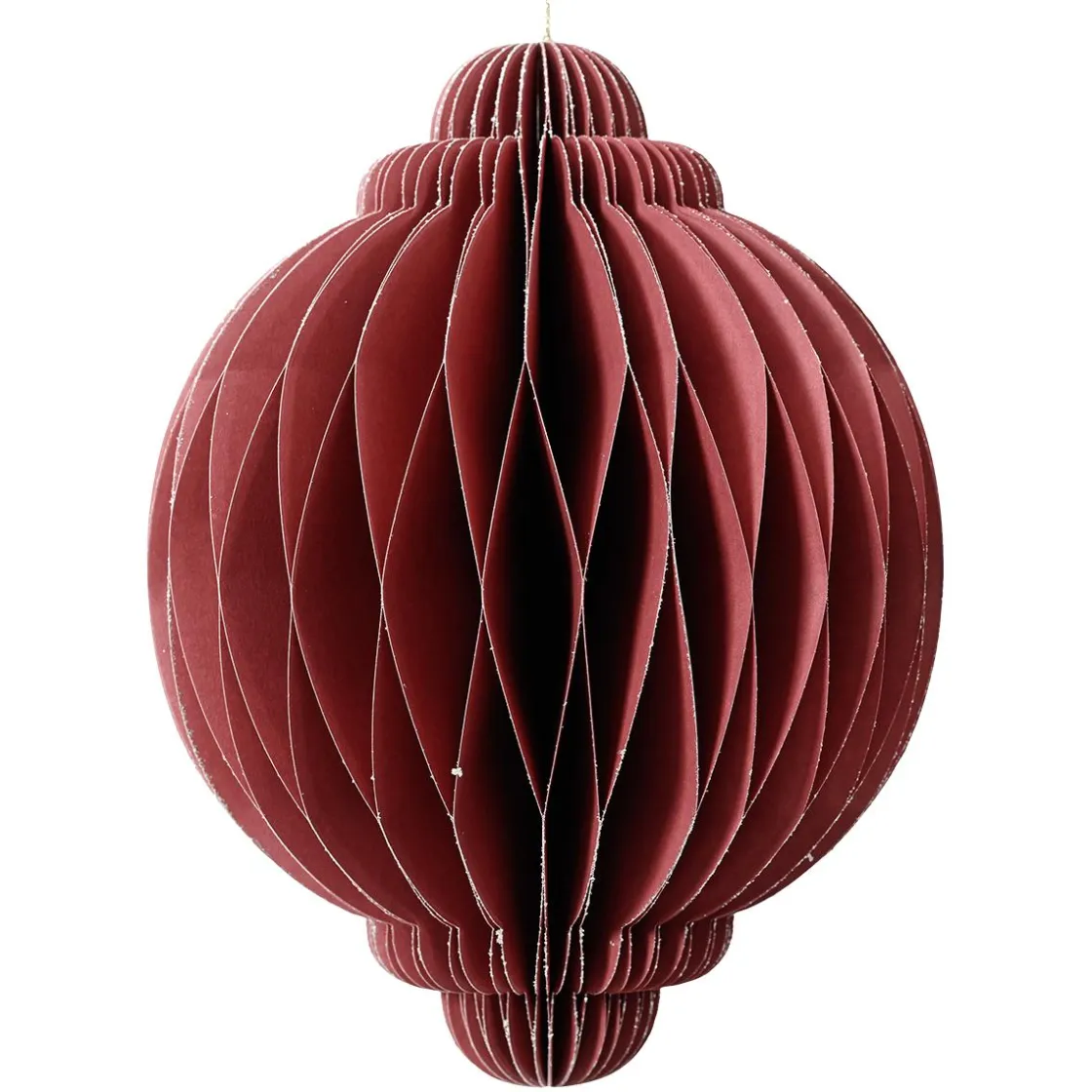 DecoWoerner Decoración Temática|Figuras De Navidad>Adorno Colgante De Papel De Nido De Abeja De Lujo Redondo 11,3 Cm Ø