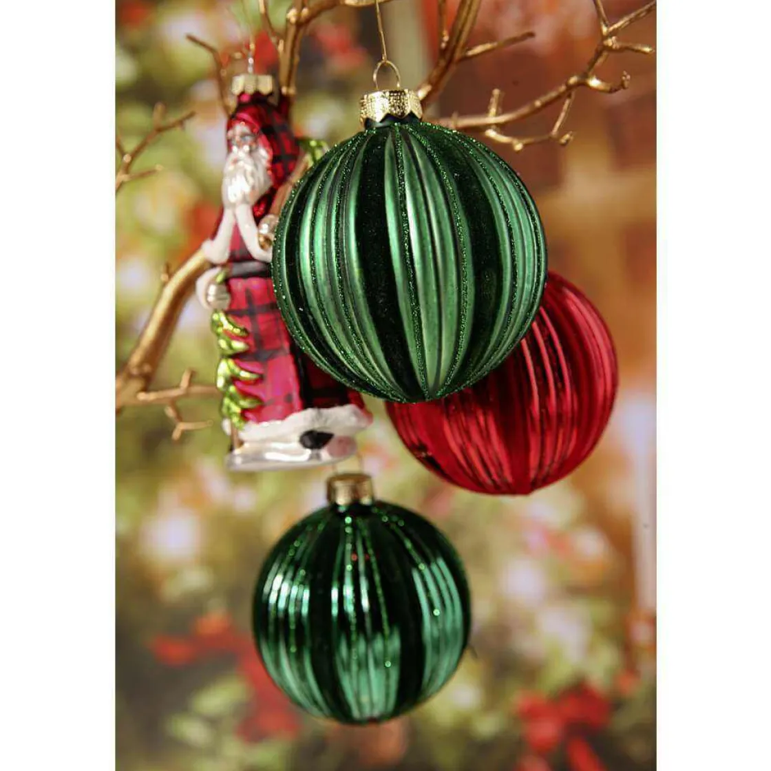 DecoWoerner Bolas De Navidad>Adorno De Navidad Terciopelo , 8 Cm, 2 Piezas