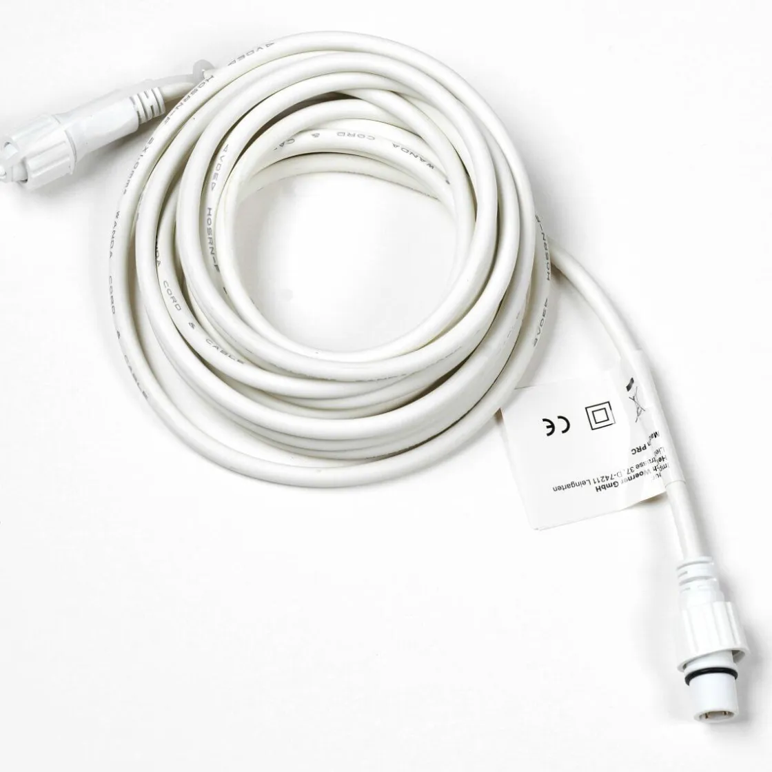 DecoWoerner Luces De Navidad>Alargador Para LED Profi System, 5 M, Blanco