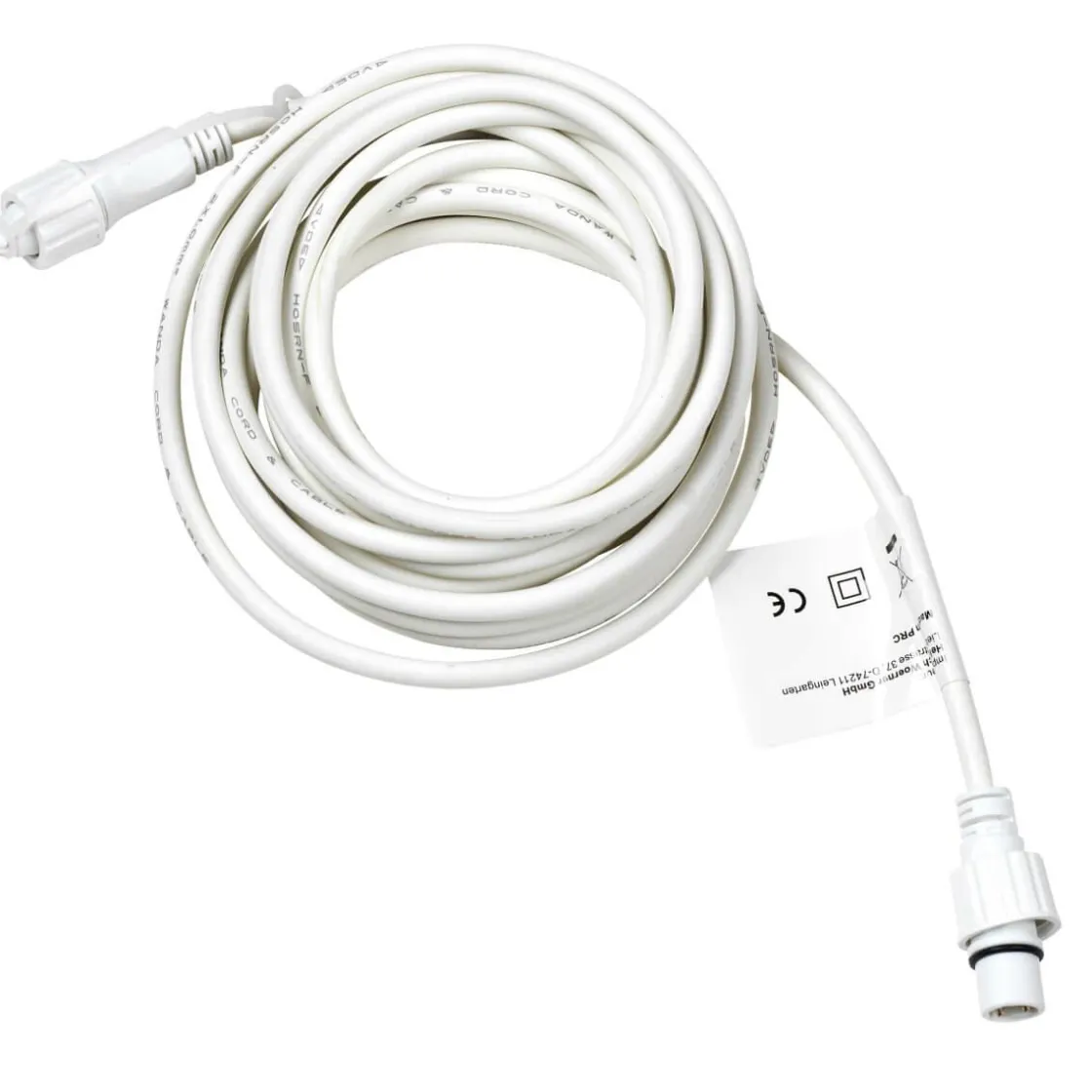 DecoWoerner Luces De Navidad>Alargador Para LED Profi System, 5 M, Blanco