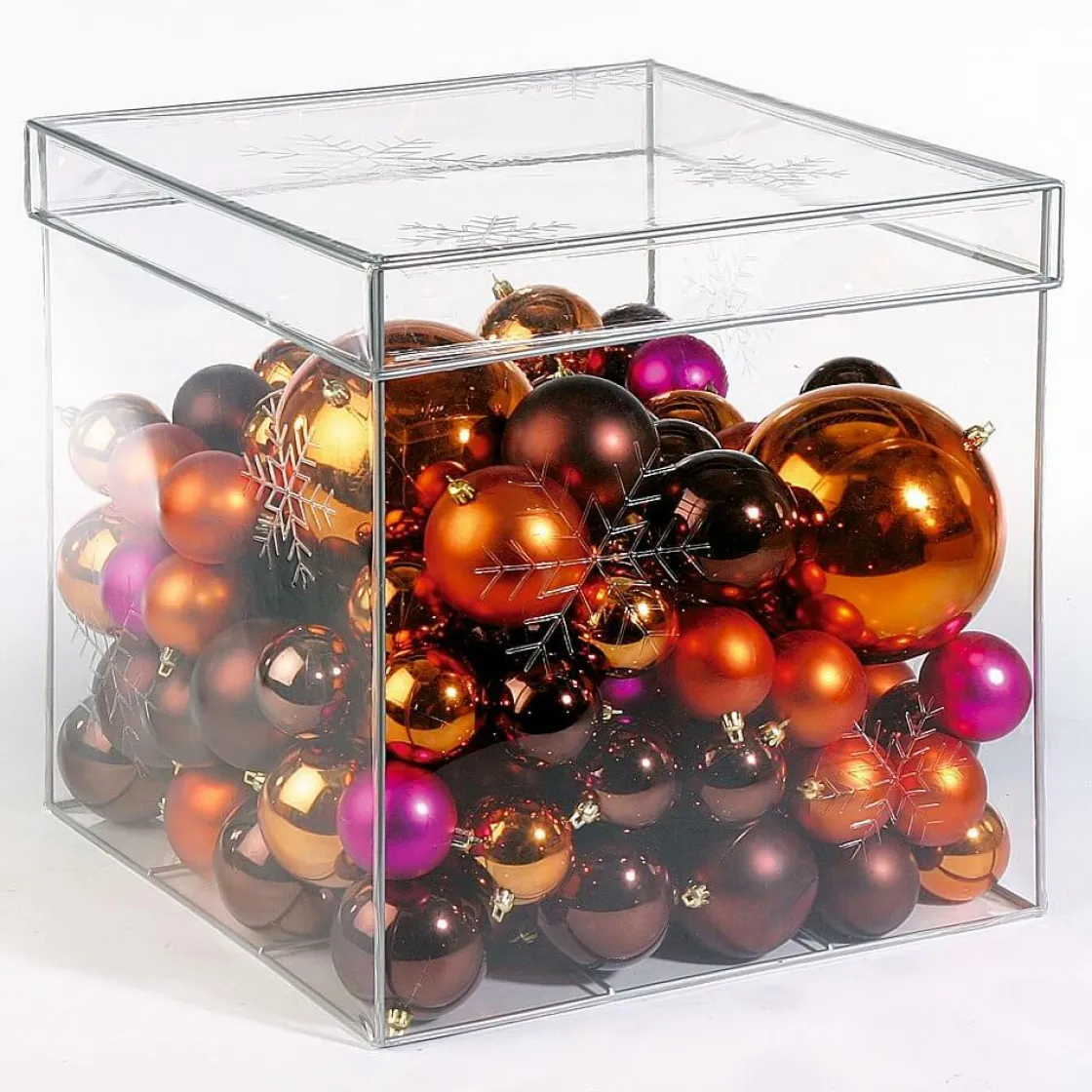 DecoWoerner Bolas De Navidad>Alfombra, Bolas De Plástico De Navidad, 6 Cm Ø - 24 Piezas