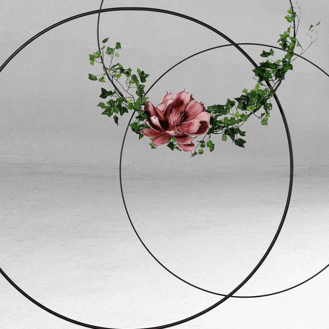 DecoWoerner Ayudas Y Herramientas De Decoración|Decoración De Otoño>Anillo Decorativo De Metal, Entre 58 - 60 Cm Ø
