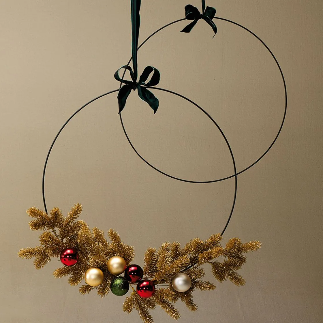 DecoWoerner Ayudas Y Herramientas De Decoración|Decoración De Otoño>Anillo Decorativo De Metal, Entre 58 - 60 Cm Ø