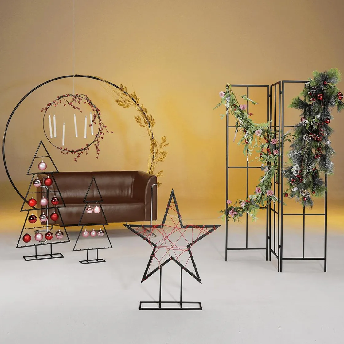 DecoWoerner Ayudas Y Herramientas De Decoración|Decoración Temática>Anillo Decorativo De Metal, Ø 200 Cm