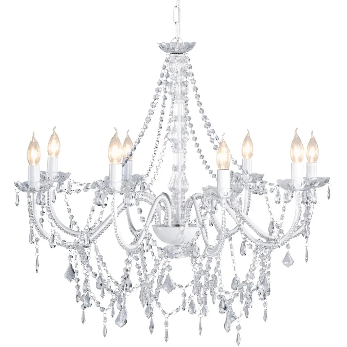 DecoWoerner Luz Decorativa|Decoración Temática>Araña Acrílica Decorativa De 80 Cm