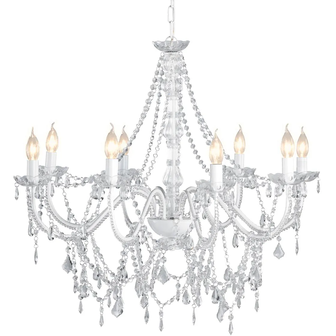 DecoWoerner Luz Decorativa|Decoración Temática>Araña Acrílica Decorativa De 80 Cm