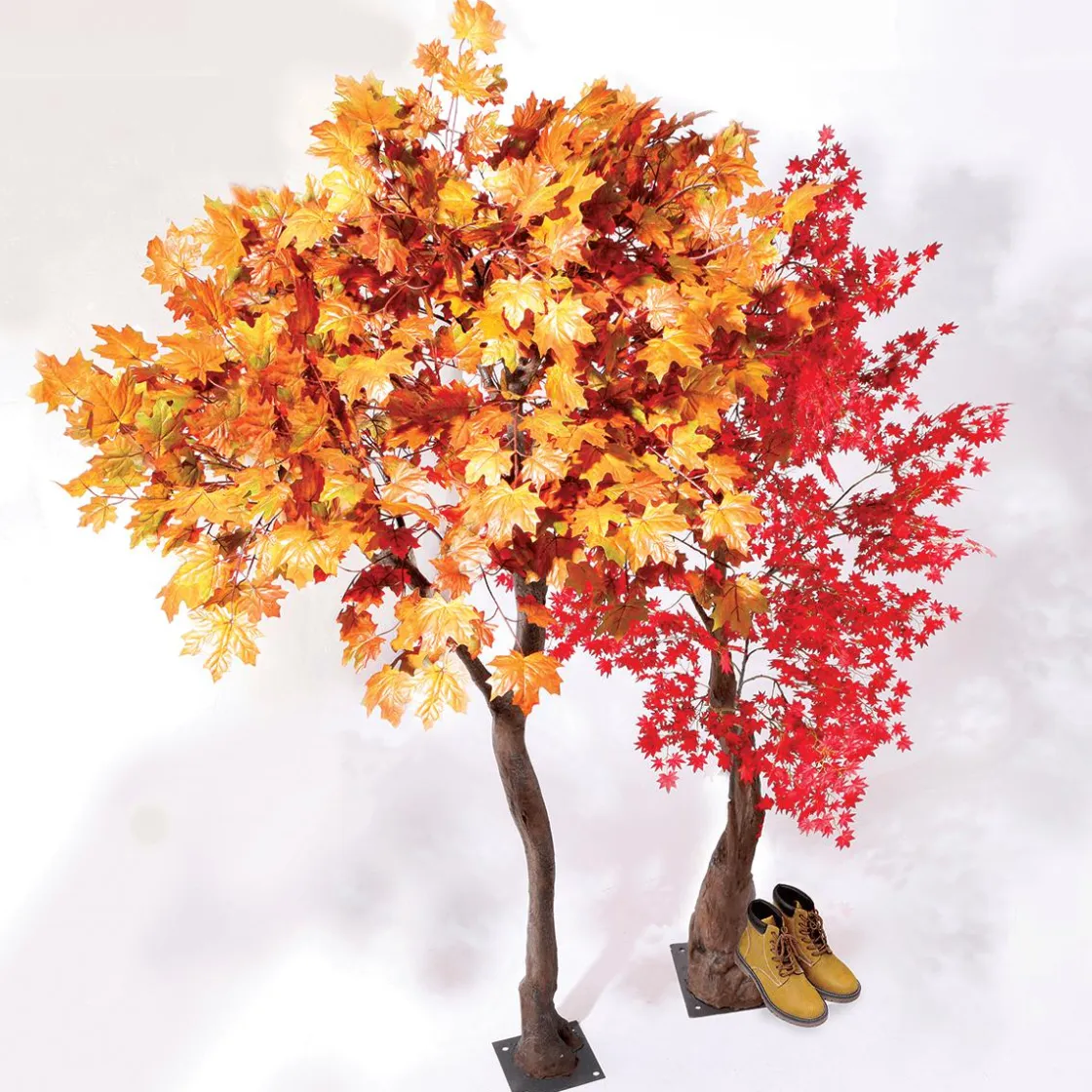 DecoWoerner Decoración De Otoño|Árboles Artificiales>Arce Artificial árbol De Otoño, 240 Cm