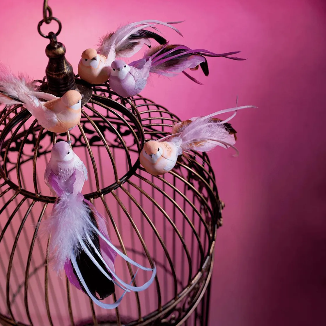 DecoWoerner Decoración De Animales|Decoración De Primavera>Aves Decorativas, Color , 10 Cm, 6 Piezas