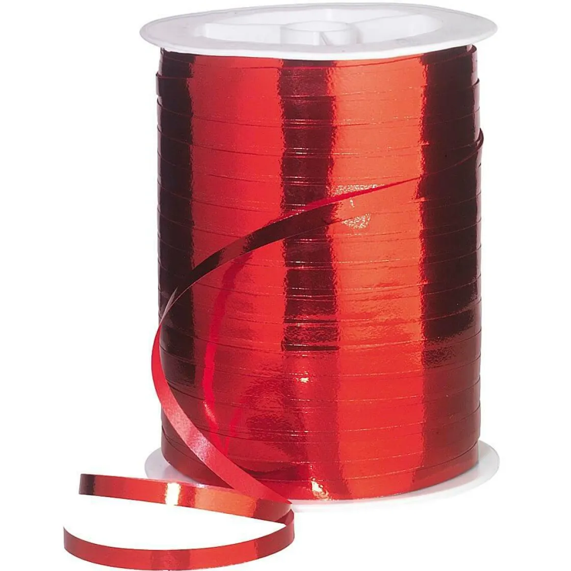 DecoWoerner Cintas De Regalo>Banda Metálica Brillante, Anchura 5 Mm, Roja