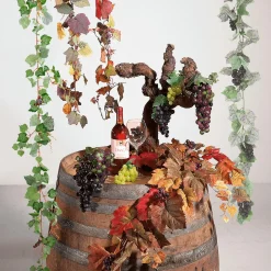 DecoWoerner Decoración De Otoño>Barril De Vino Auténtico