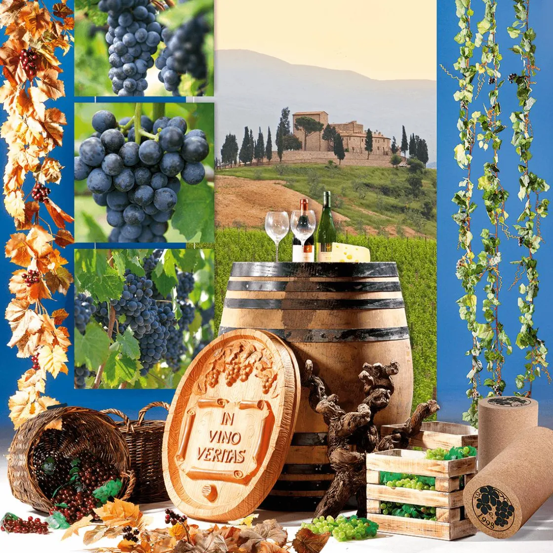 DecoWoerner Decoración De Otoño>Barril De Vino Auténtico