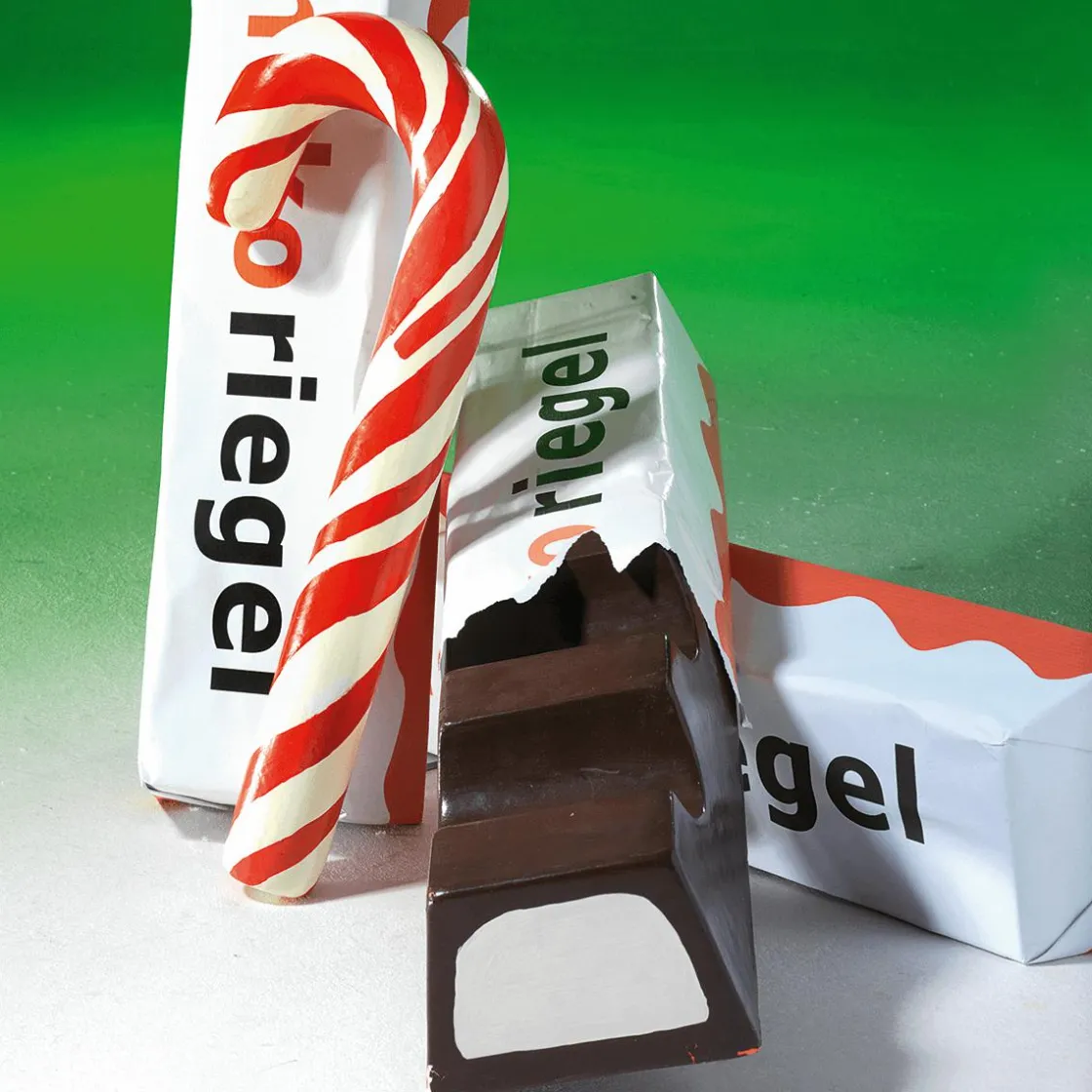 DecoWoerner Chupetes Xxl|Figuras De Navidad>Bastón De Azúcar XXL Alimento De Imitación 60 Cm