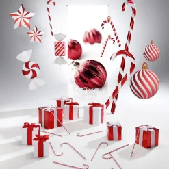 DecoWoerner Chupetes Xxl|Figuras De Navidad>Bastones De Azúcar XXL Alimento De Imitación 5 Piezas 40 Cm