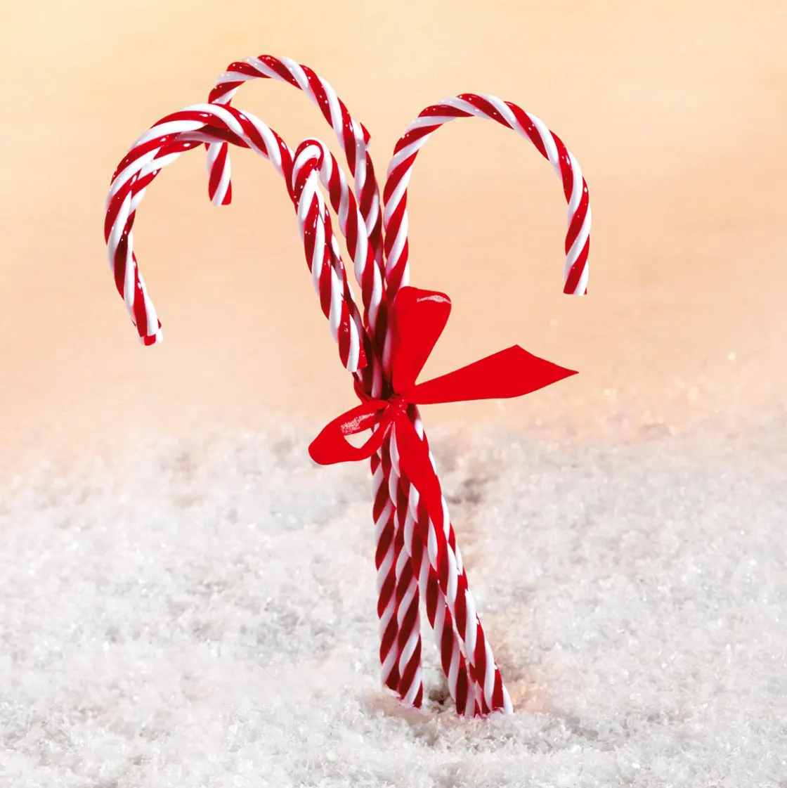 DecoWoerner Chupetes Xxl|Figuras De Navidad>Bastones De Azúcar XXL Alimento De Imitación 5 Piezas 40 Cm