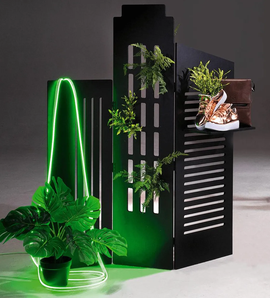 DecoWoerner Expositores Para Tiendas|Decoración Natural>Biombo "Skyline" 115 Cm