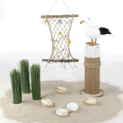 DecoWoerner Decoración De Verano>Bita Decorativa Marítima, Altura 50 Cm