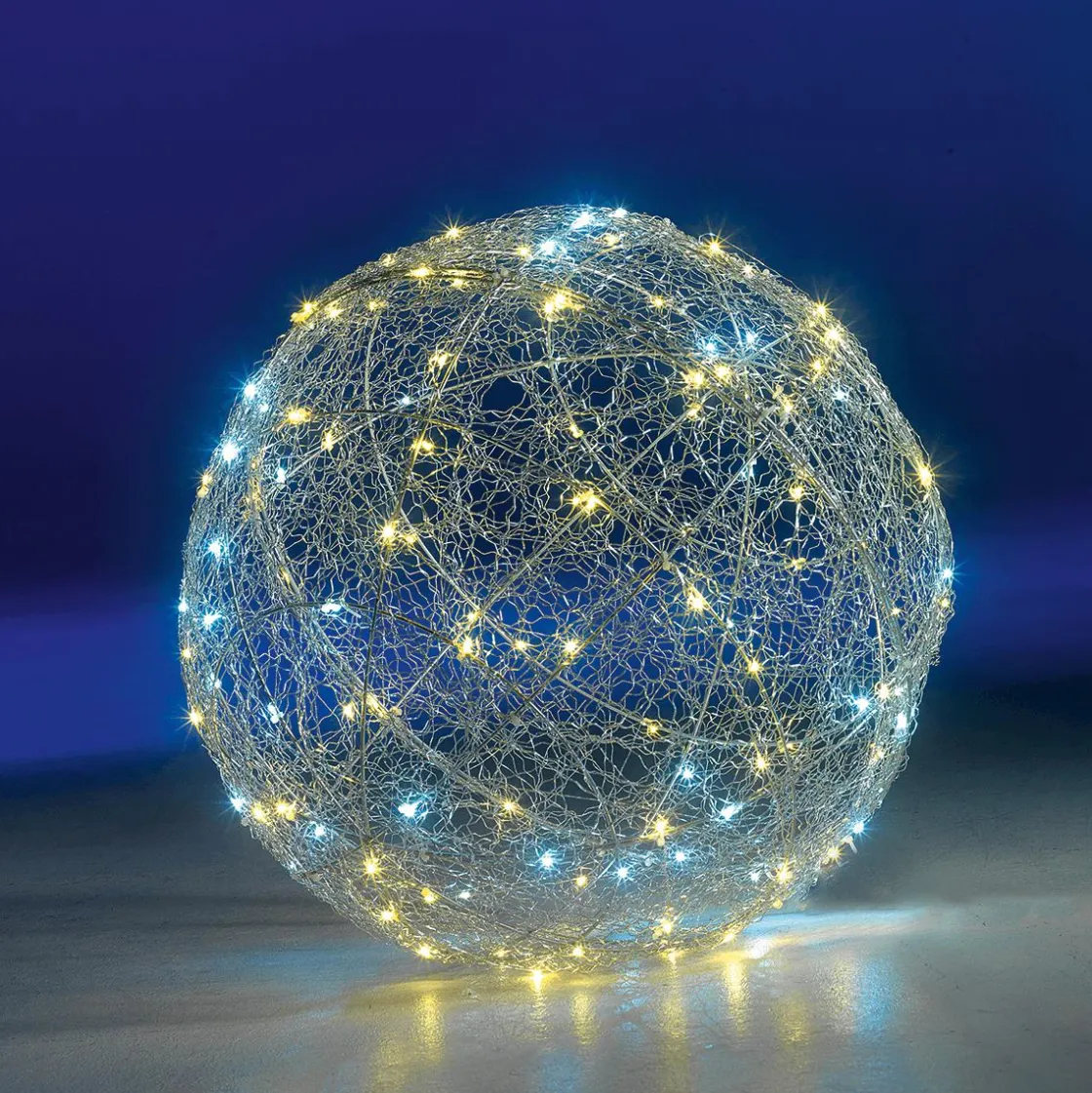 DecoWoerner Luz Decorativa|Luces De Navidad>Bola Con Iluminación LED Caliente Intermitente, 45 Cm
