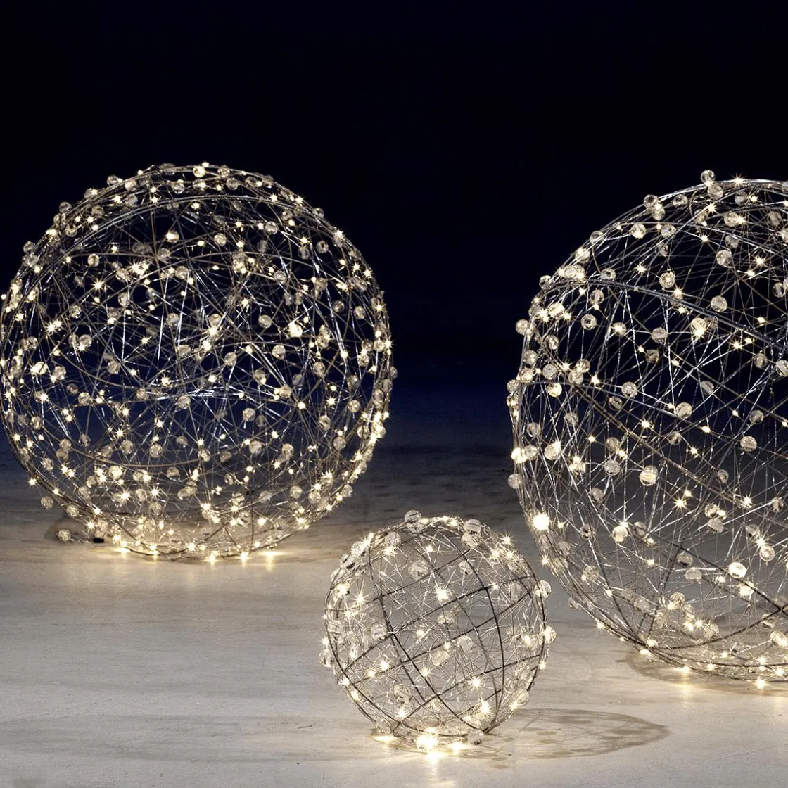 DecoWoerner Luz Decorativa|Luces De Navidad>Bola De Alambre Con Luz LED Ø 25 Cm