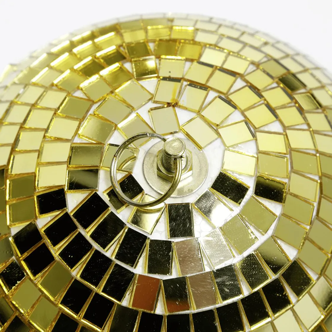 DecoWoerner Decoración Temática>Bola De Discoteca Dorada, Ø 40 Cm