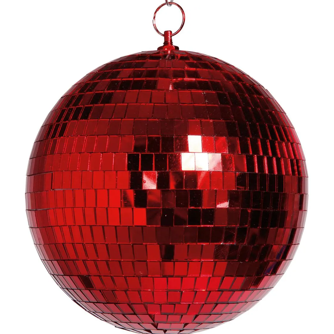 DecoWoerner Decoración Temática>Bola De Discoteca Roja, Ø 30 Cm