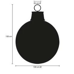 DecoWoerner Decoración Navideña Xxl>Bola De Navidad, Color , Ø 120 Cm