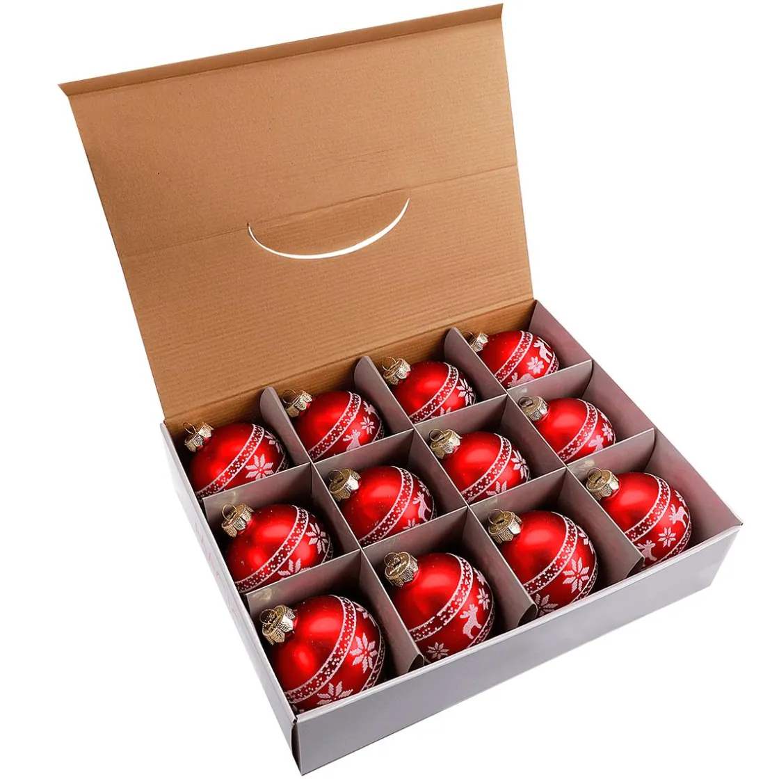 DecoWoerner Bolas De Navidad>Bola De Navidad De Vidrio "Nordic" 8 Cm, 12 Piezas