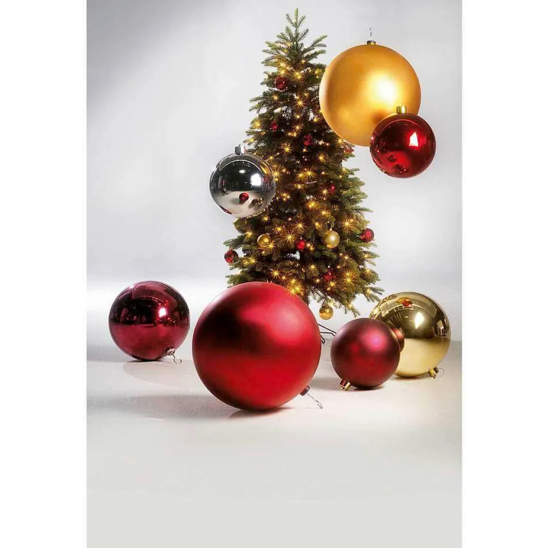 DecoWoerner Decoración Navideña Xxl|Bolas De Navidad>Bola De Navidad XXL Mate, 50 Cm