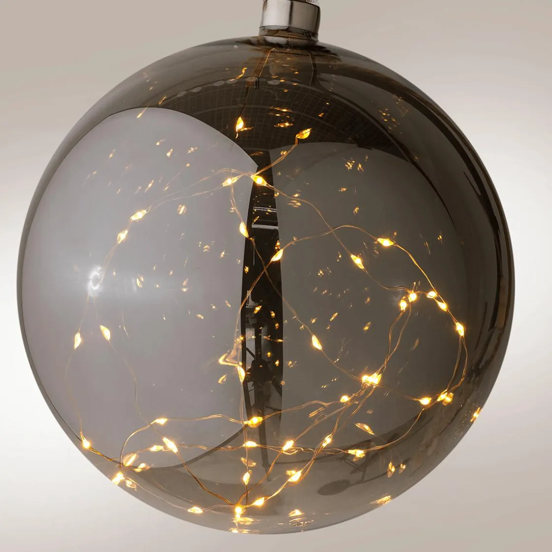 DecoWoerner Luces De Navidad>Bola Micro LED Con Batería, Ø 14 Cm