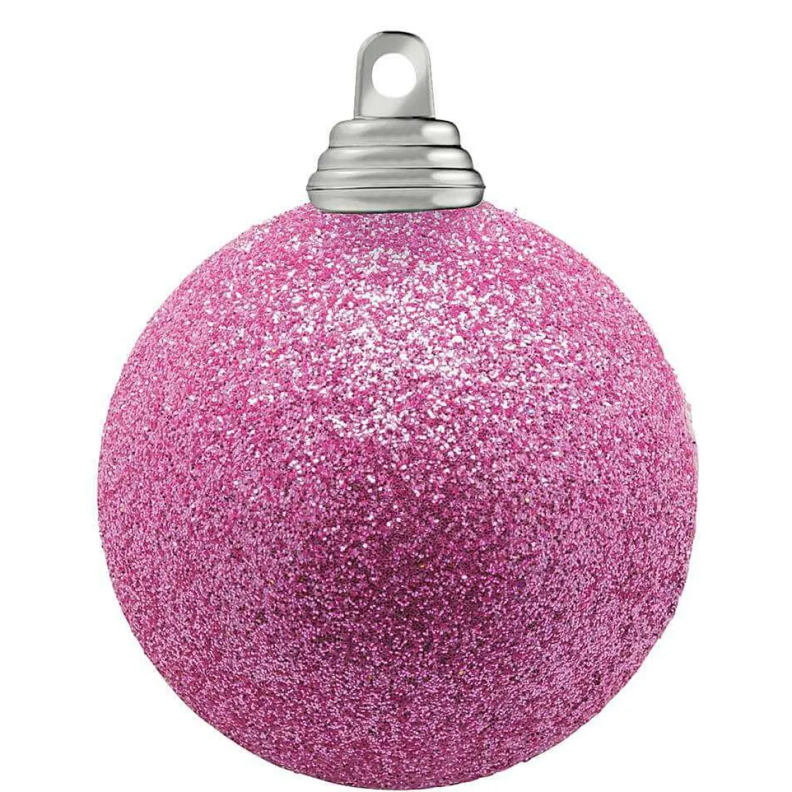 DecoWoerner Bolas De Navidad>Bolas De Navidad Con Purpurina En Plástico Orquídea, 6 Cm Ø - 6 Piezas