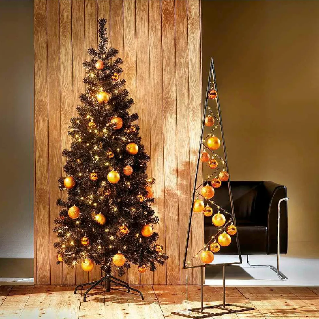 DecoWoerner Bolas De Navidad>Bolas De Navidad De Cobre, Brillantes, De Plástico Ignífugo, 6 Cm Ø - 24 Piezas