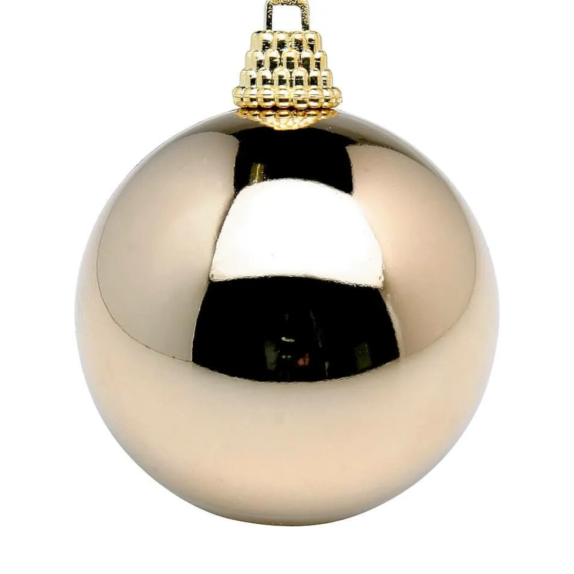 DecoWoerner Bolas De Navidad>Bolas De Navidad De Plástico Bronce Brillante, 6 Cm Ø - 24 Piezas