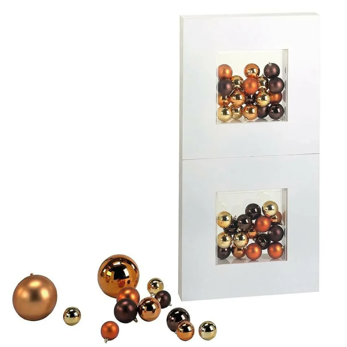 DecoWoerner Bolas De Navidad>Bolas De Navidad De Plástico Brillante, 6 Cm Ø - 24 Piezas