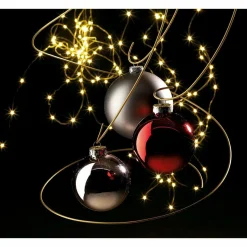 DecoWoerner Bolas De Navidad>Bolas De Navidad De Plástico Sin Costura, Mate Ø 8 Cm