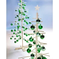 DecoWoerner Bolas De Navidad>Bolas De Navidad De Plástico Abeto Mate, 6 Cm Ø - 24 Piezas