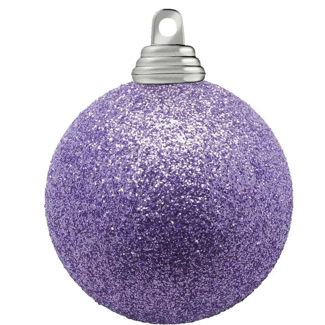 DecoWoerner Bolas De Navidad>Bolas De Navidad De Purpurina En Plástico Lavanda, 6 Cm Ø - 6 Piezas
