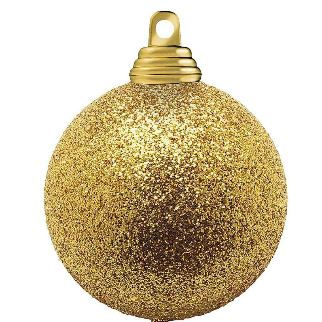 DecoWoerner Bolas De Navidad>Bolas De Navidad De Purpurina En Plástico Dorado Oscuro, 6 Cm Ø - 6 Piezas