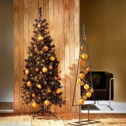 DecoWoerner Bolas De Navidad>Bolas De Navidad Mates Y Cobrizas De Plástico Ignífugo B1, Ø 6 Cm - 24 Uds