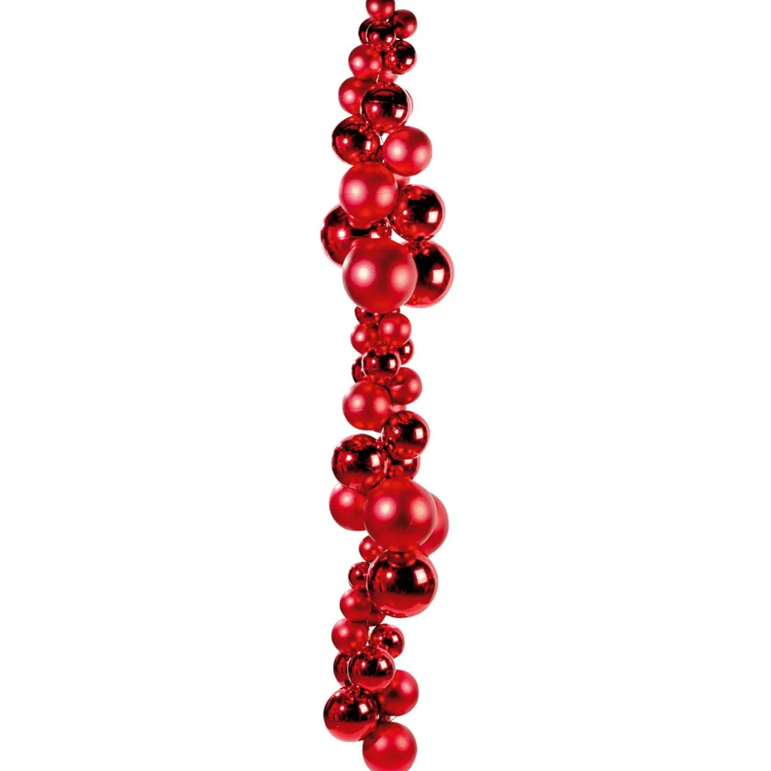 DecoWoerner Bolas De Navidad>Bolas De Navidad Rojas, Mate, De Plástico Ignífugo, 6 Cm Ø - 24 Piezas