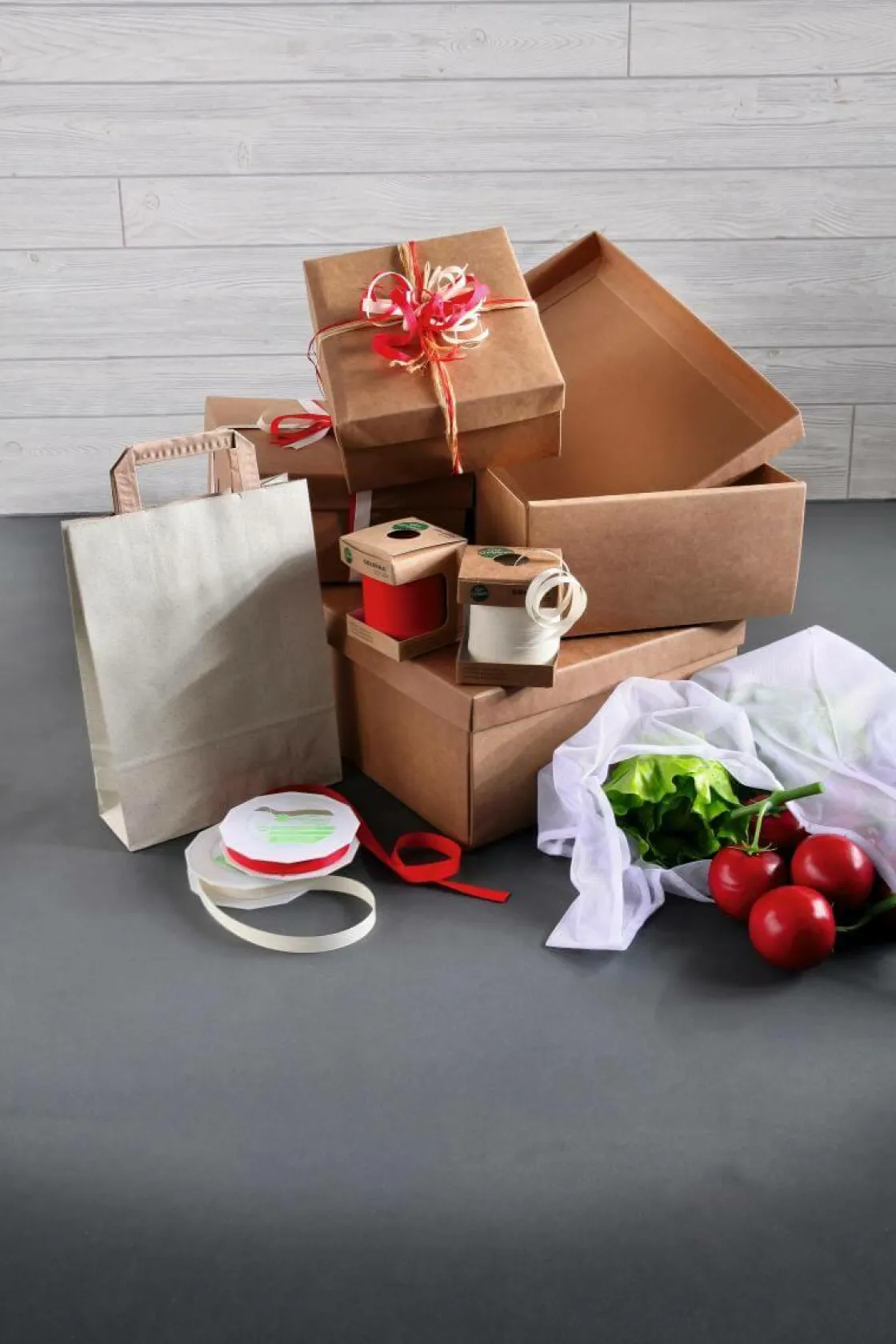 DecoWoerner Bolsas De Regalo Y Bolsas Portátiles|Go Green - Envoltorio Para Regalo Ecológico>Bolsa De Mano Ecológica De Papel De Hierba De 22 X 30 Cm