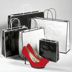 DecoWoerner Bolsas De Regalo Y Bolsas Portátiles>Bolsa De Papel "Coco" Blanca 30 X 40 Cm 25 Piezas, 155 Gr/m²