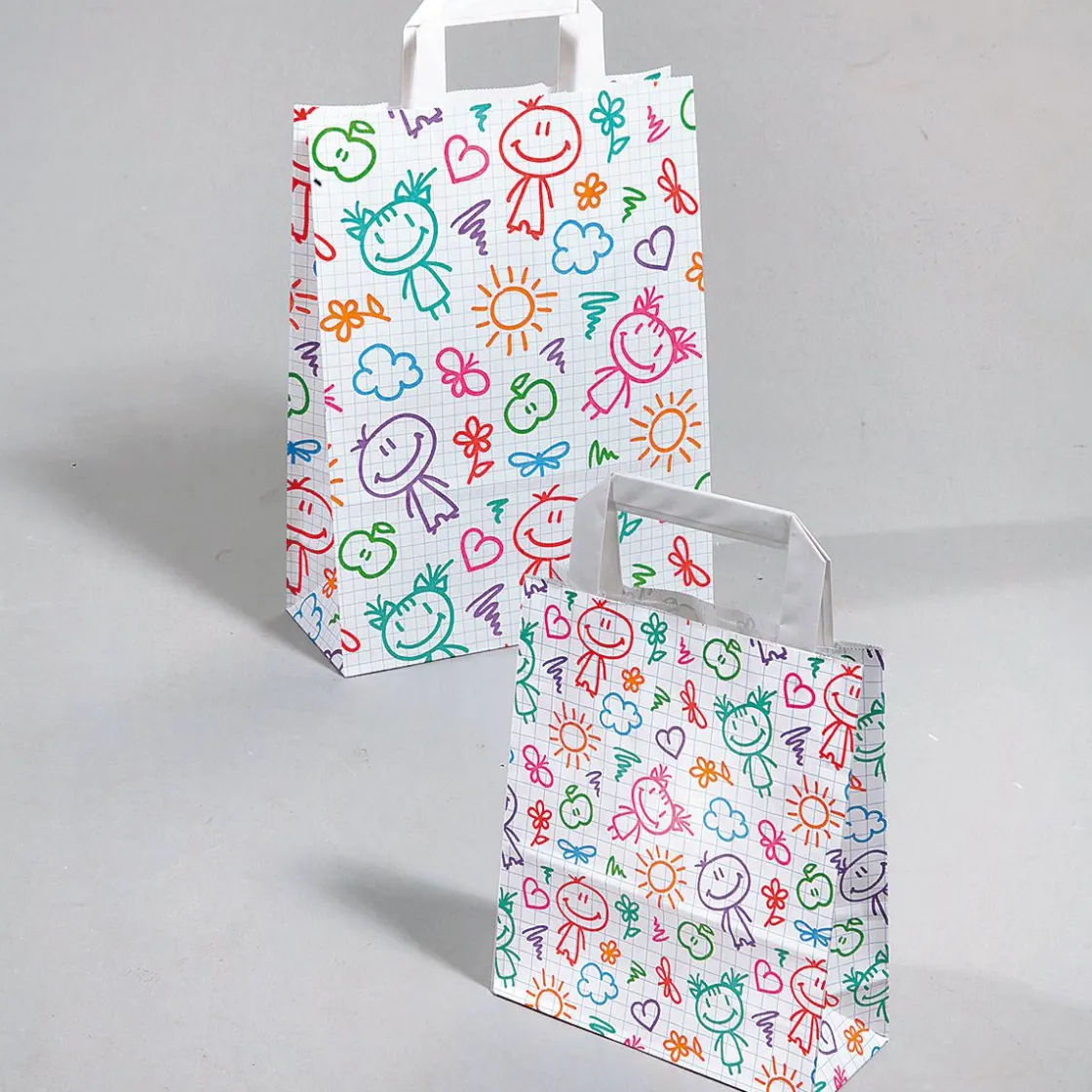 DecoWoerner Bolsas De Regalo Y Bolsas Portátiles|Decoración Temática>Bolsa De Papel "Feliz", 18 X 22 X 8 Cm