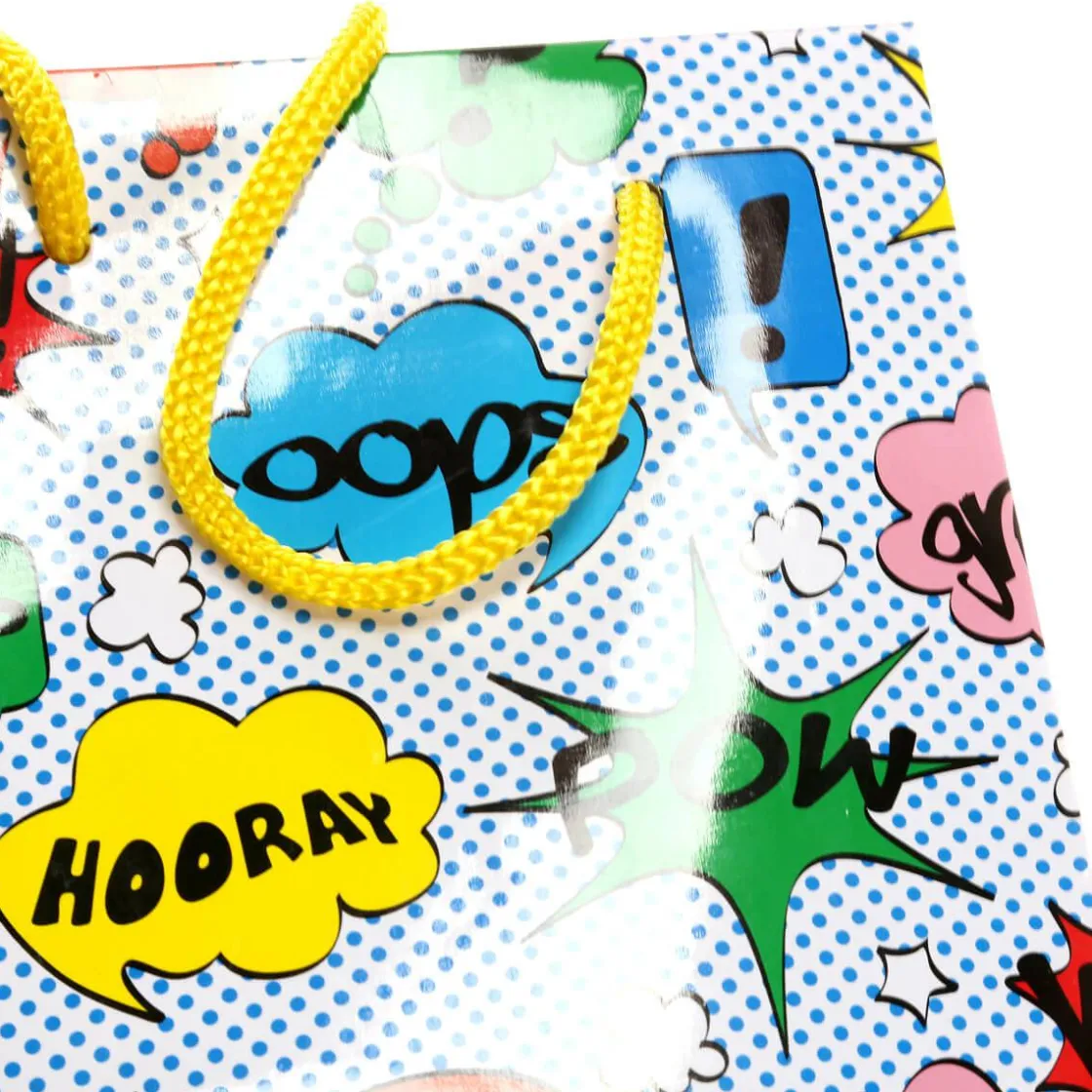 DecoWoerner Bolsas De Regalo Y Bolsas Portátiles>Bolsa De Regalo "Comic", 20 X 16 Cm